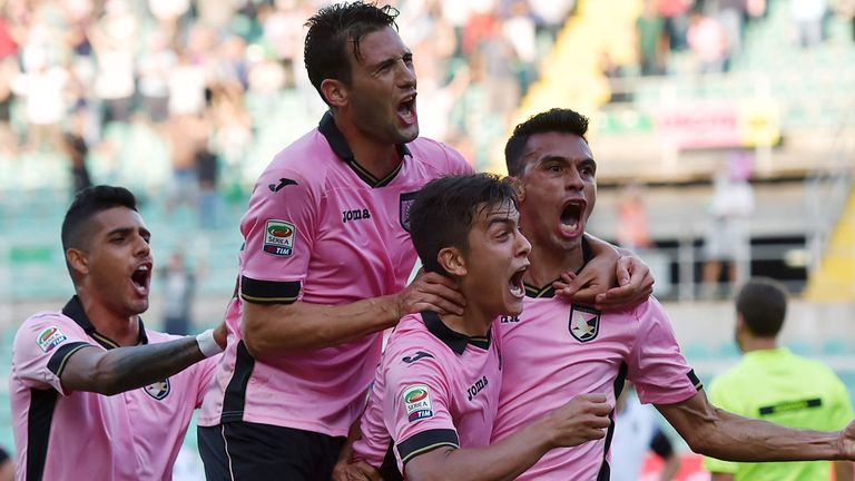 Giancarlo Gonzalez celebrates his winning goal against Cesena