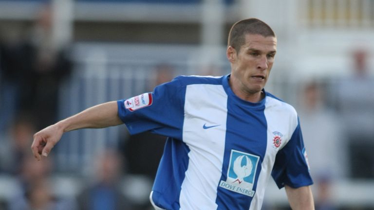 Paul Murray pictured playing for Hartlepool in 2010