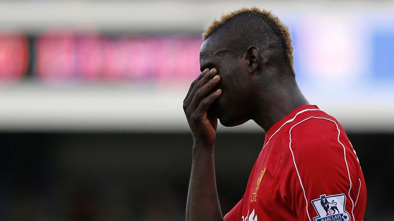 Mario Balotelli missed a glorious chance to give Liverpool the lead
