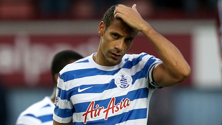 Queens Park Rangers defender Rio Ferdinand.