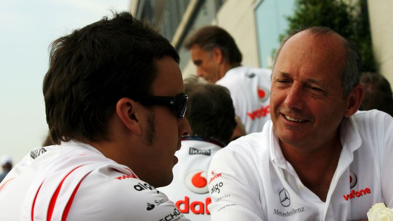 Ron Dennis and Fernando Alonso