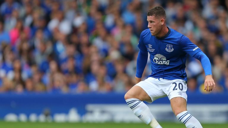 LIVERPOOL, ENGLAND - AUGUST 03: Ross Barkley of Everton during the Pre-Season Friendly between Everton and Porto at Goodison Park on August 3, 2014 in Live