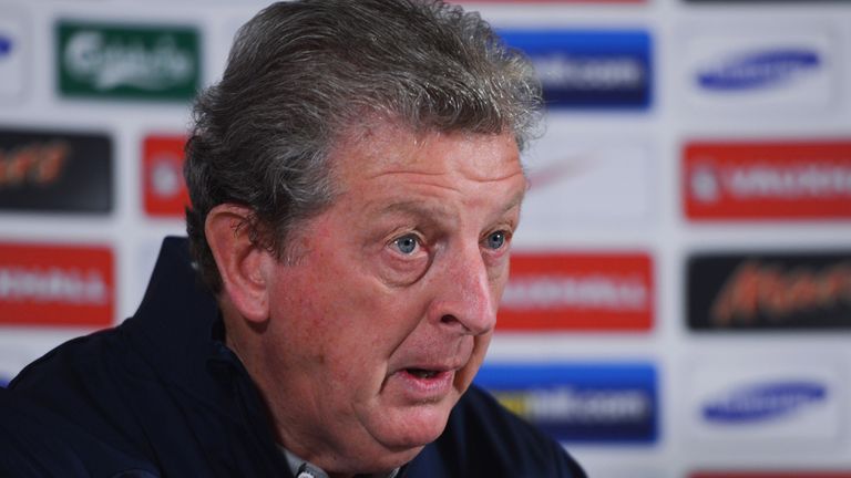Manager Roy Hodgson speaks at an England Press Conference ahead of the UEFA EURO 2016 qualifier against San Marino