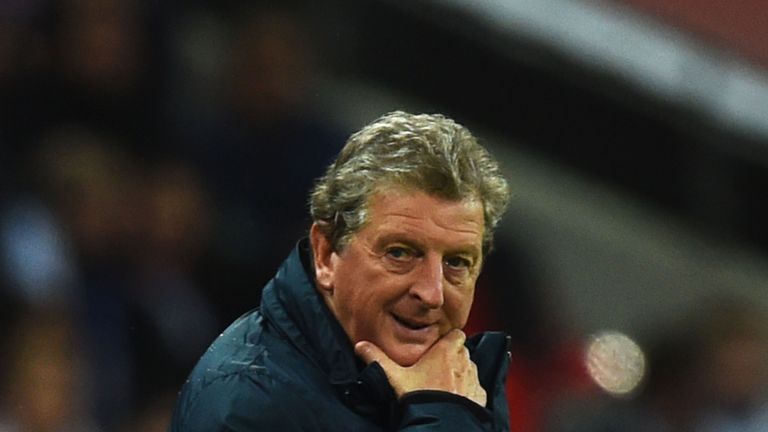 Roy Hodgson manager of England looks on during the EURO 2016 Group E Qualifying match between England and San Marino at Wembley