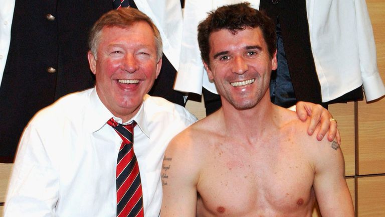 Sir Alex Ferguson and Roy Keane 