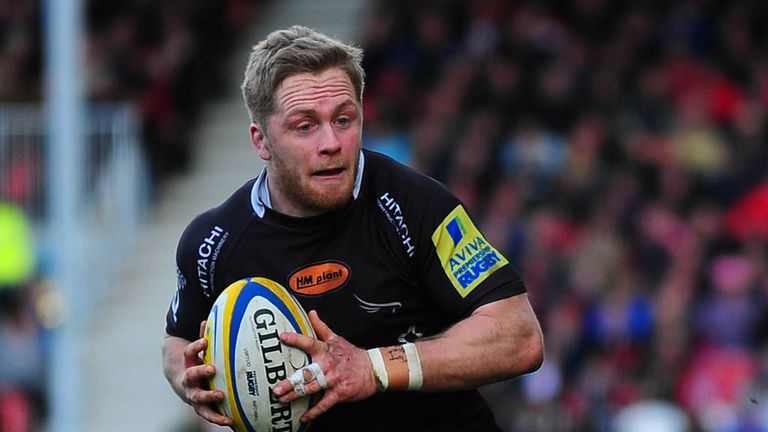 GLOUCESTER, ENGLAND - MARCH 22:  Alex Tait of Newcastle Falcons in action during the Aviva Premiership match between Gloucester and Newcastle Falcons at Ki