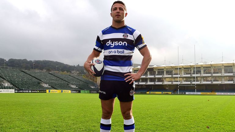 New Bath signing Sam Burgess could make his union debut in December