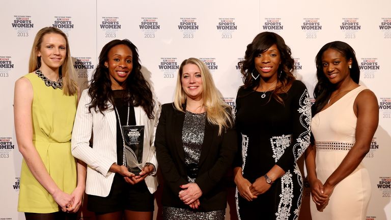 England Netball: winners of the 2013 Sportswomen Team of the Year Award