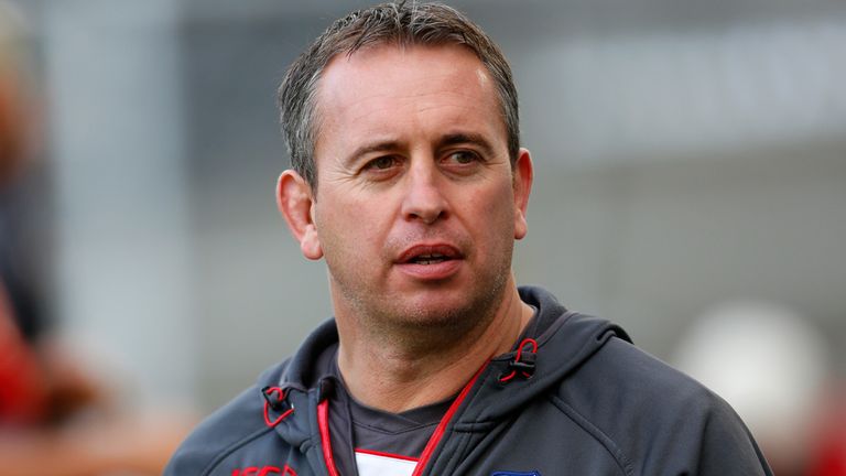 Head coach Steve McNamara of England 