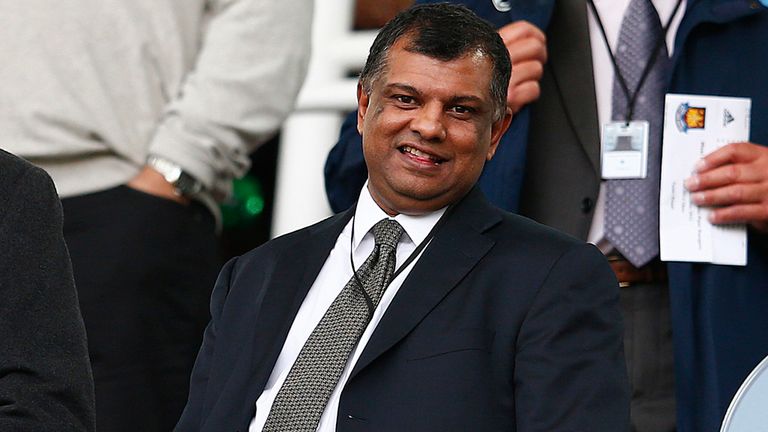 QPR chairman Tony Fernandes looks on before the Barclays Premier League match at West Ham United