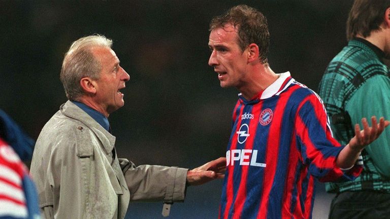 Giovanni Trapattoni Mario Basler Bayern Munich