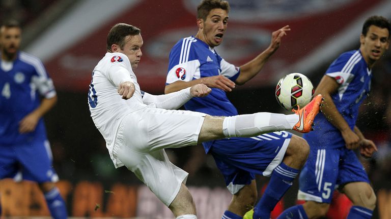 Wayne Rooney led England's search for the first goal of the night