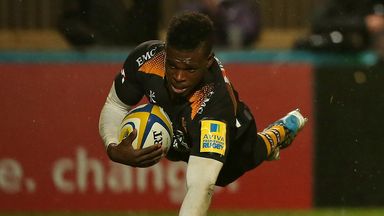 Christian Wade: Notched a hat-trick of tries in the rout