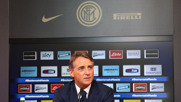 Roberto Mancini: Speaks at his first press conference back at Inter Milan