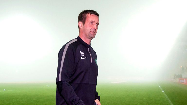 Celtic boss Ronny Deila in the fog
