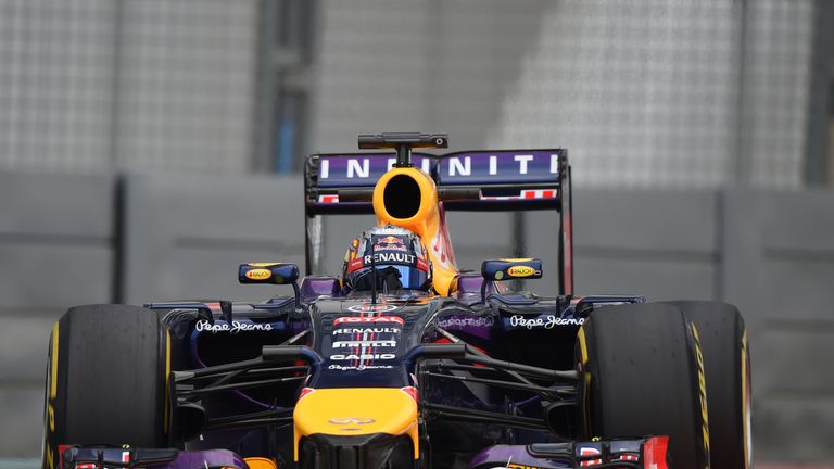 Carlos Sainz Jr in action in the Red Bull