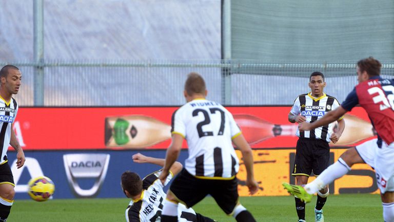 Alessandro Matri scores for Genoa