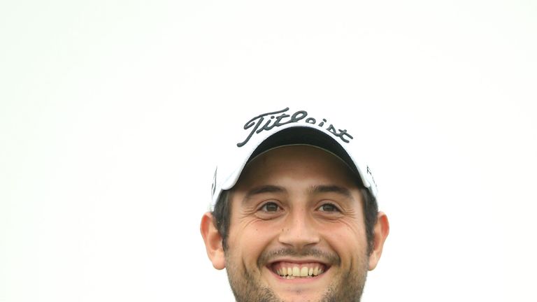 Alexander Levy smiles during the third round of the BMW Masters at Lake Malaren