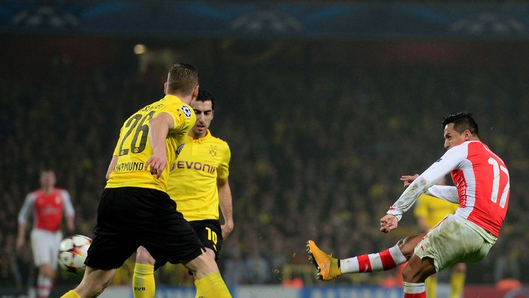 Sanchez made it 2-0 after half-time with a great goal