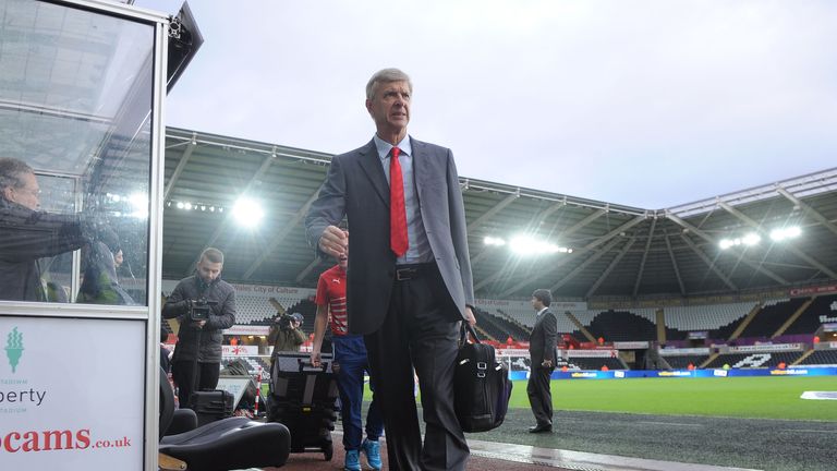 Arsene Wenger at Liberty Stadium