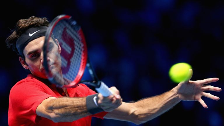 Roger Federer started his campaign on Sunday evening