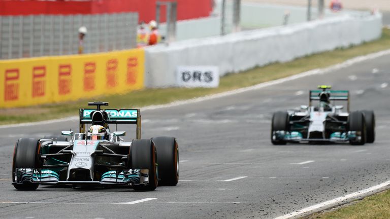 Lewis Hamilton and Nico Rosberg 