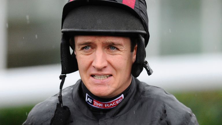 Barry Geraghty poses at Kempton Park