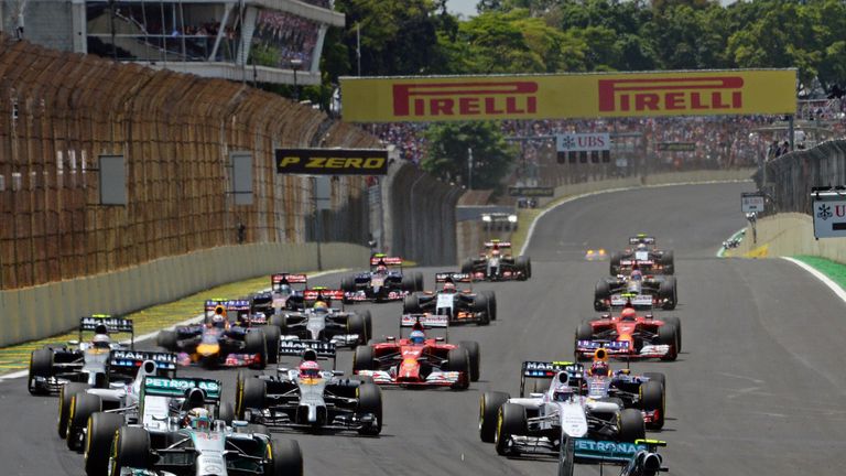 The start of the Brazilian GP
