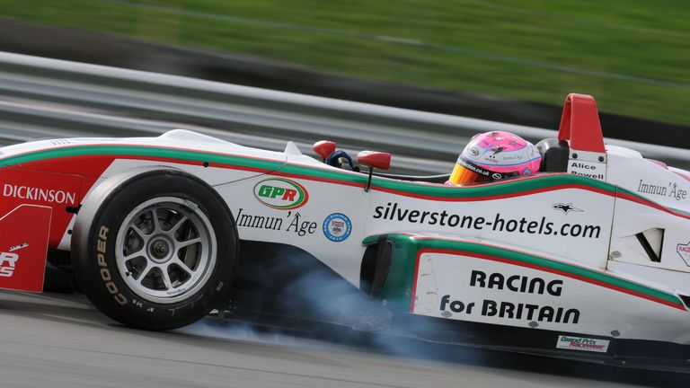 Alice Powell in British F3 action