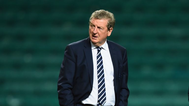 Roy Hodgson looks around Celtic Park Stadium