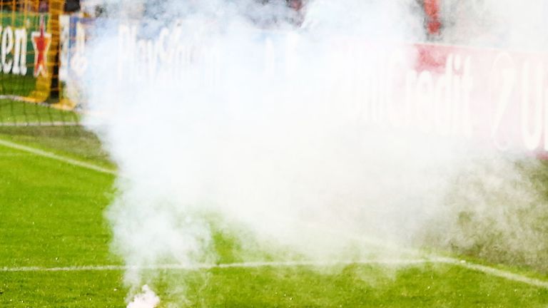 Galatasaray are on of three clubs punished, after their fans threw fireworks 