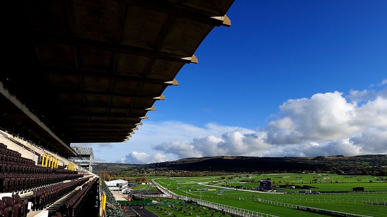 A general view of the course ahead of racing at Cheltenham