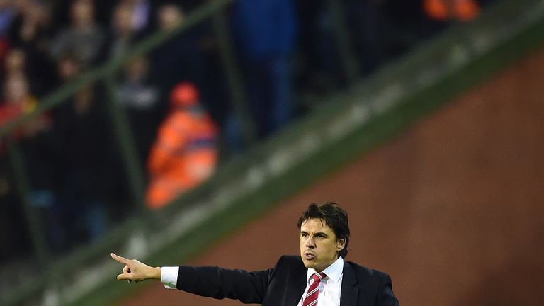 Wales manager Chris Coleman gives instructions from the touchline during the UEFA Euro 2016 Qualifying match at the King Baudouin Stadium, Brussels
