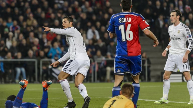 Cristiano Ronaldo celebrates