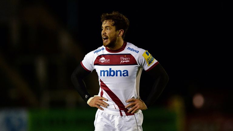 Danny Cipriani of Sale Sharks during the Aviva Premier League rugby match between Newcastle Falcons and Sale Sh