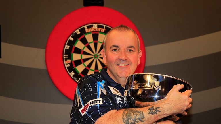 Phil Taylor wins the Grand Slam of Darts title in Wolverhampton