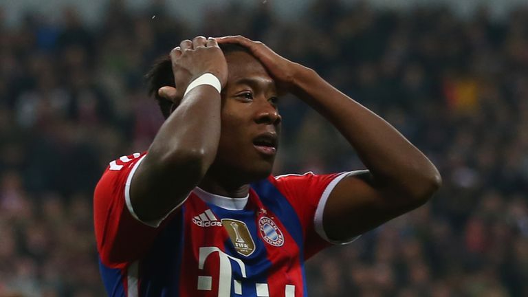 David Alaba: Injured against Roma