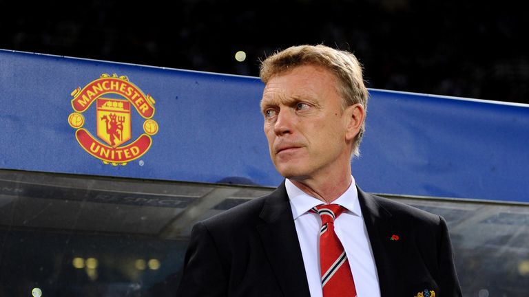 Former Man Utd manager David Moyes during a Champions League game against Real Sociedad in 2013 - Moyes has now been appointed manager at the La Liga club