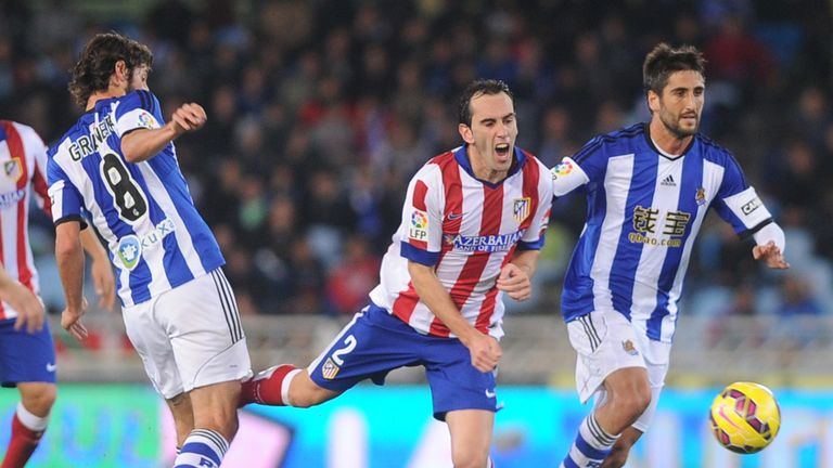 Diego Godin finds his progress halted