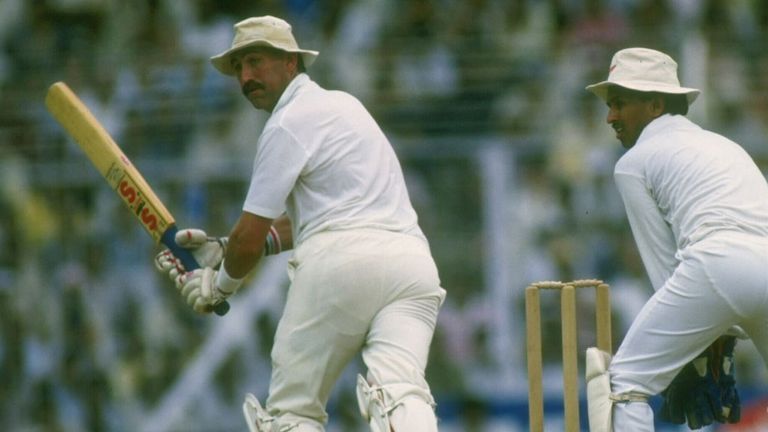 Graham Gooch, batting against India, in the 1987 World Cup semi-finals