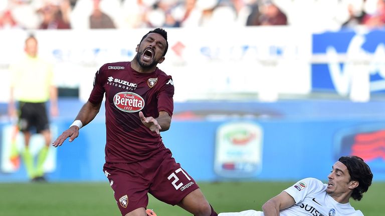 Fabio Quagliarella  doesn't enjoy this challenge