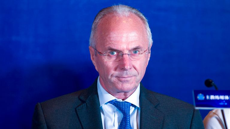 Sven-Goran Eriksson: The manager will take the reins at Shanghai East Asia