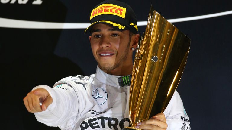 Lewis Hamilton: Celebrates his world title