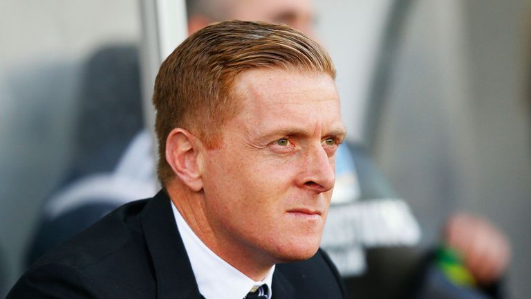 SWANSEA, WALES - NOVEMBER 29:  Garry Monk manager of Swansea City looks on prior to the Barclays Premier League match between Swansea City and Crystal Pala