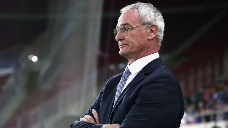 Greeces head coach Claudio Ranieri 