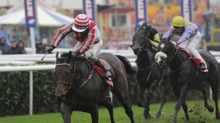 Aetna, ridden by Graham Gibbons, wins the Betfred 'Goals Galore' Wentworth Stakes at Doncaster Racecourse, Doncaster. PRESS ASSOCIATION Photo. Picture date