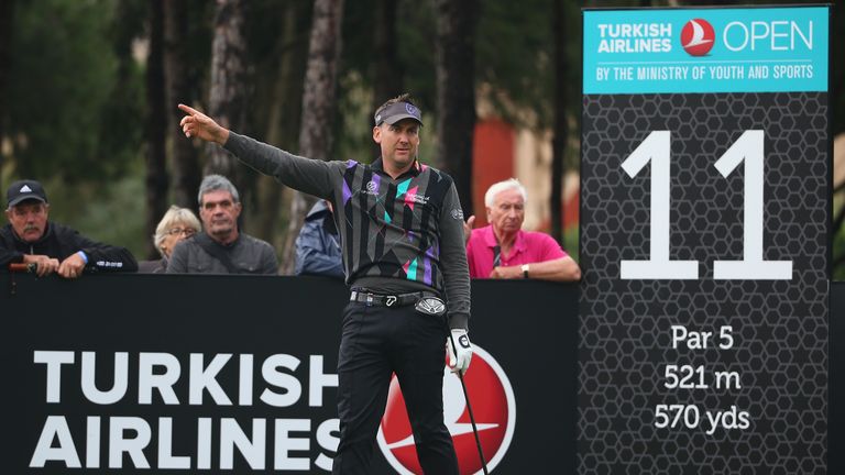 Fore right: Ian Poulter was off target in round three