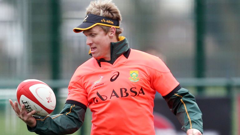 CARDIFF, WALES - NOVEMBER 26: Jean de Villiers (captain)  of South Africa during the Springboks training session at Cardiff Arms Park on November 26, 2014 