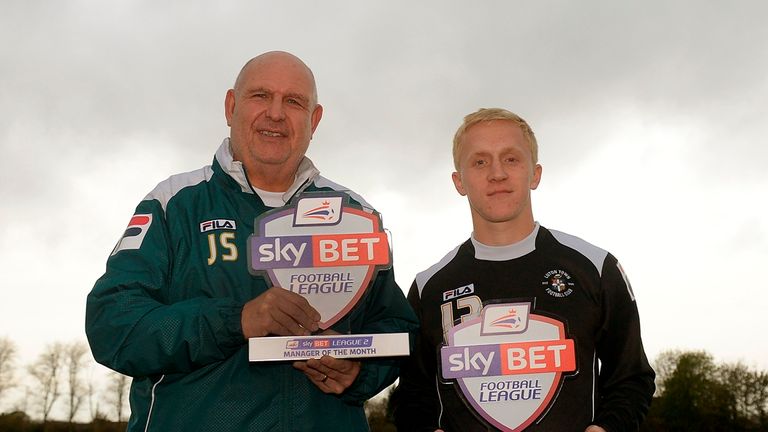 John Still, Mark Cullen, Luton Town, Sky Bet League Two Manager and Player of the Month awards October 2014