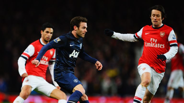 Arsenal take on old foes United at the Emirates on Saturday Night Football